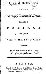 Tapa de Critical reflections on the old English dramatick writers