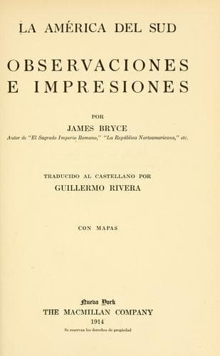 Tapa de La América del Sud