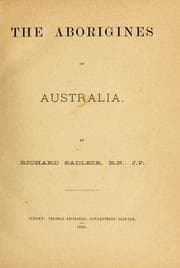 Tapa de The aborigines of Australia
