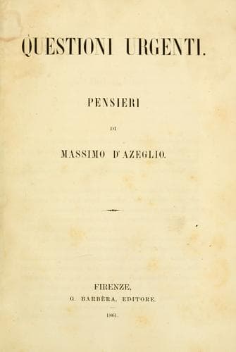 Tapa de Questioni urgenti