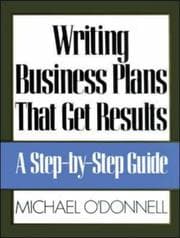 Tapa de Writing business plans that get results