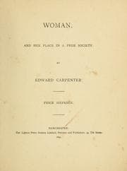Tapa de Woman and her place in a free society