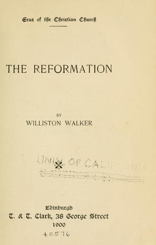 Tapa de The Reformation