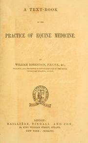 Tapa de A text-book of the practice of equine medicine