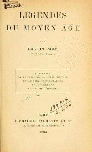 Tapa de Légendes du Moyen âge
