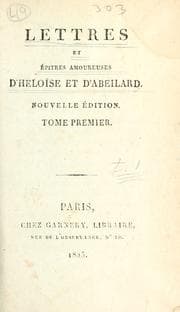 Tapa de Lettres et épitres amoureuses d'Héloïse et d'Abeilard