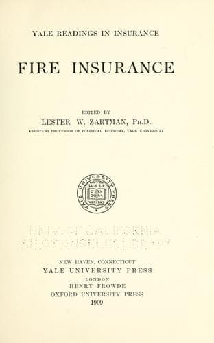 Tapa de Fire insurance