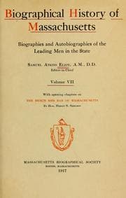 Tapa de Biographical history of Massachussetts