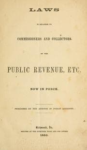 Tapa de Laws in relation to commissioners and collectors of the public revenue