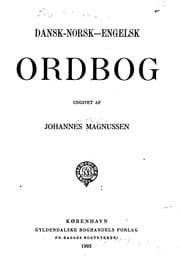 Tapa de Dansk-norsk-engelsk ordbog