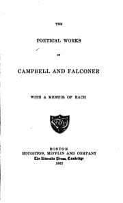 Tapa de The poetical works of Campbell and Falconer