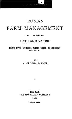 Tapa de Roman farm management