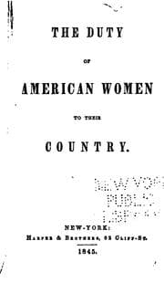 Tapa de The duty of American women to their country