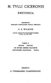 Tapa de M. Tvlli Ciceronis Rhetorica