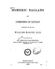 Tapa de Homeric ballads and comedies of Lucian