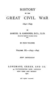 Tapa de History of the great civil war, 1642-1649