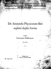 Tapa de De Aristotelis Physicorum libri semptimi duplici forma