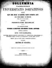 Tapa de E. Petersenii De Dionysiorum judicibus disputatio