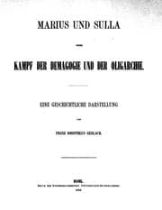 Tapa de Marius und Sulla, oder, Kampf der Demagogie und der Oligarchie