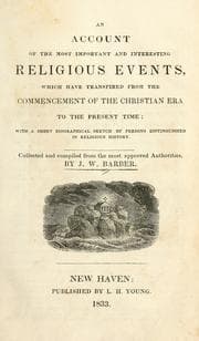 Tapa de An account of the most important and interesting religious events