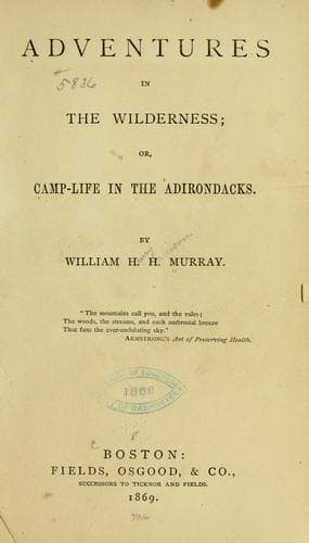 Tapa de Adventures in the wilderness