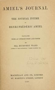 Tapa de Amiel's Journal