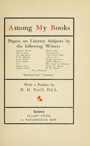 Tapa de Among my books