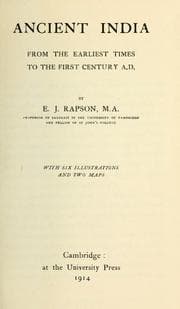 Tapa de Ancient India, from the earliest times to the first century, A.D