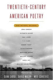 Tapa de Twentieth Century American Poetry