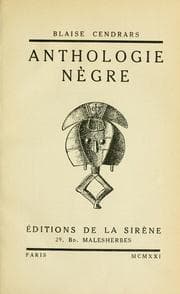 Tapa de Anthologie nègre