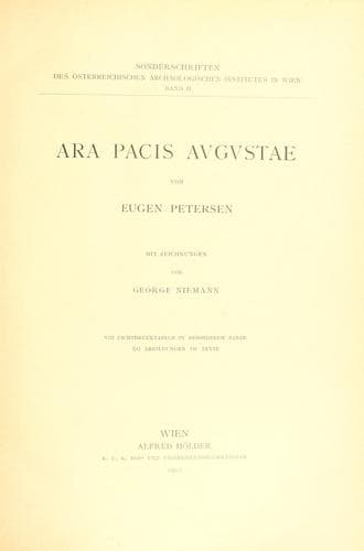 Tapa de Ara Pacis Avgvstae