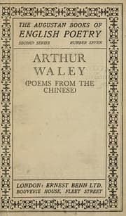 Tapa de Arthur Waley (poems from the Chinese)