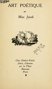 Tapa de Art poétique