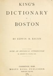 Tapa de Bacon's dictionary of Boston