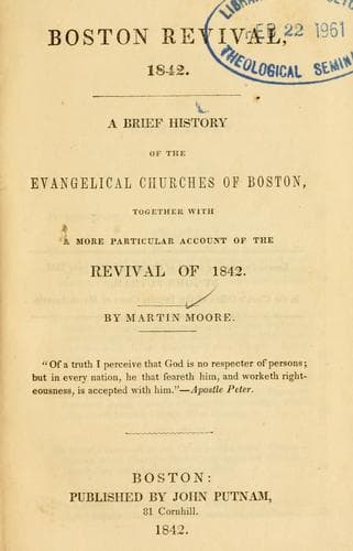 Tapa de Boston revival, 1842