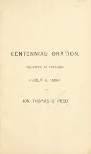 Tapa de Centennial oration