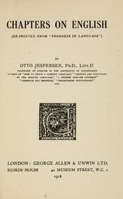 Tapa de Chapters on English