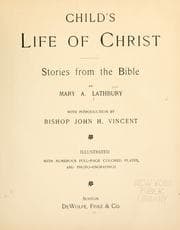 Tapa de Child's life of Christ