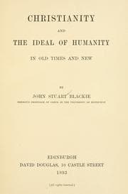 Tapa de Christianity and the ideal of humanity in old times and new