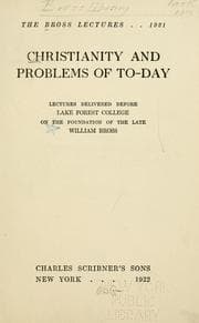 Tapa de ... Christianity and problems of today
