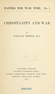 Tapa de Christianity and war