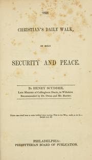 Tapa de The Christians daily walk in holy security and peace