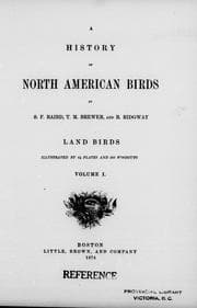 Tapa de A history of North American birds