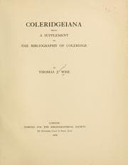Tapa de Coleridgeiana
