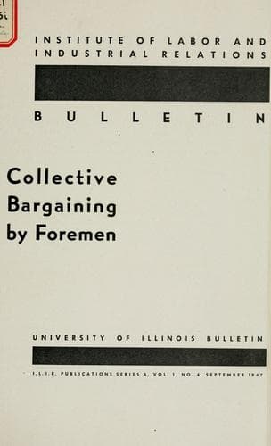 Tapa de Collective bargaining by foremen