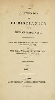 Tapa de The connexion of Christianity with human happiness