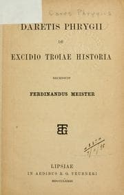 Tapa de Daretis Phrygii De excidio Troiae historia