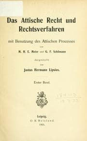 Tapa de Das attische Recht und Rechtsverfahren