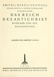 Tapa de Das Reich des Antichrist