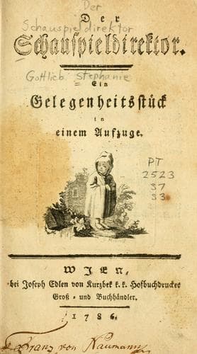 Tapa de Der Schauspieldirektor